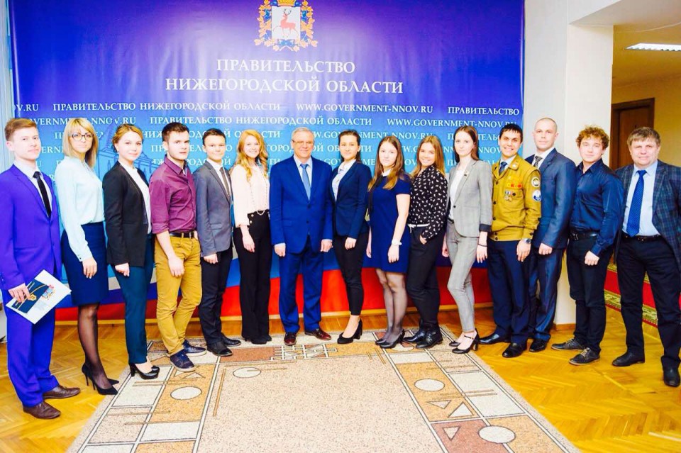 17 марта в Кремле прошла встреча талантливой молодёжи с вице-губернатором, первым заместителем председателя правительства Нижегородской области Евгением Борисовичем Люлиным.