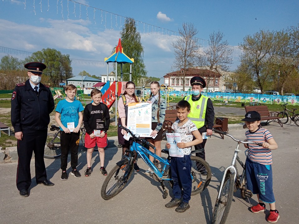 Ковернинские сотрудники ОГИБДД провели профилактическое мероприятие «Велосипедист».