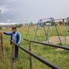 Любители  металла решили  нажиться за счёт  детской спортивной площадки